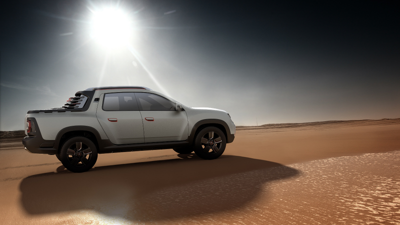 Illustration for article titled Brazil's Futuristic Pickup Truck Has Integrated GoPro-Style Cameras